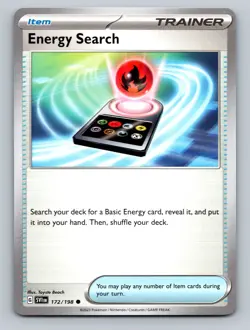 Energy Search Common SV01: Scarlet & Violet Base Set #172/198 tcg Pokemon Card - Image 1