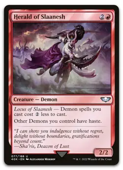 Herald of Slaanesh #77 (NM) Warhammer 40,000 40K Magic MTG - Image 1