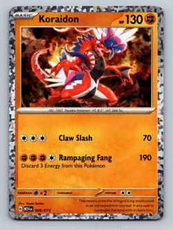 Koraidon Promo McDonald's Promos 2024 #008/015 Holo tcg Pokemon Card NM - Image 1
