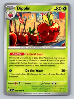 Dipplin Uncommon SV: Prismatic Evolutions #010/131 TCG Pokemon Card NM - Image 1