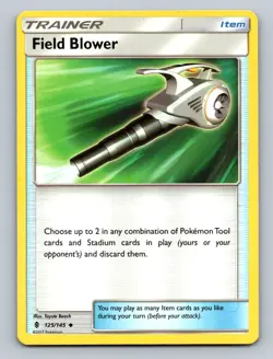 Field Blower Uncommon SM - Guardians Rising #125/145 TCG Pokemon Card NM - Image 1
