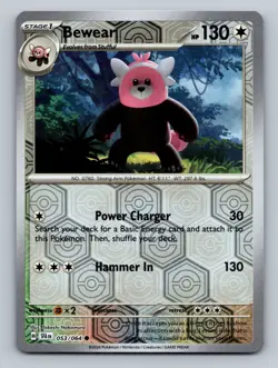 Bewear Common SV: Shrouded Fable #053/064 Reverse Holo tcg Pokemon Card NM - Image 1