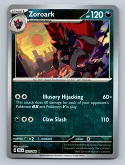 Zoroark Rare SV: Shrouded Fable #032/064 Reverse Holo tcg Pokemon Card NM - Image 1