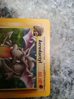 Pokemon TCG Aerodactyl Base Set 1/62 Fossil Holo Rare 1999 Excellent - Image 3