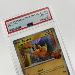 Pokemon Pikachu 062/193 Trick Or Trade HOLO 2023 062 #062 - PSA 10 - Image 3