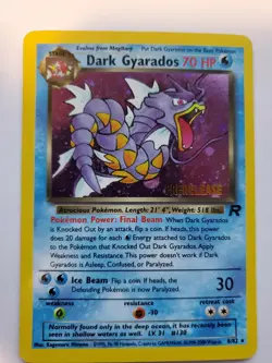 Dark Gyarados Team Rocket Holo Base Pokemon Card WOTC - Image 1