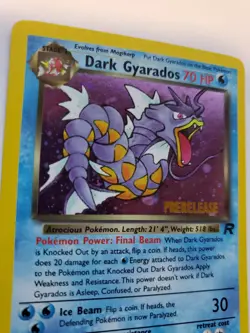 Dark Gyarados Team Rocket Holo Base Pokemon Card WOTC - Image 2