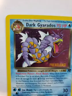 Dark Gyarados Team Rocket Holo Base Pokemon Card WOTC - Image 3