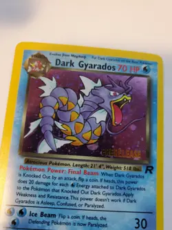 Dark Gyarados Team Rocket Holo Base Pokemon Card WOTC - Image 5