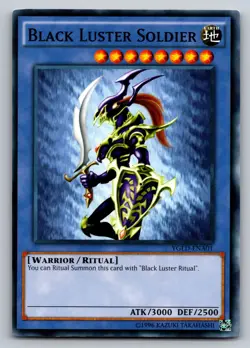 Black Luster Soldier YGLD-ENA01 Yugi's Legendary Decks Yu-Gi-Oh NM - Image 1