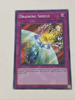Yugioh - Draining Shield x 3 - 1st Edition - NM - Plus Free Holographic Card - A - Image 3