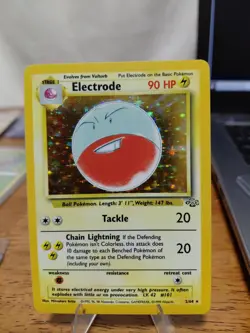 Pokemon TCG Electrode Holo Rare Card 2/64 Jungle Set Vintage Wotc Lp Condition - Image 1