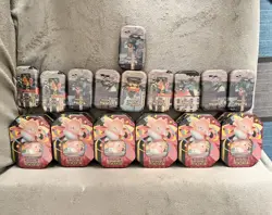 Pokemon TCG Bundle 6x Clefairy ex Large Collector Tins + 10x Assorted Mini Tins - Image 1