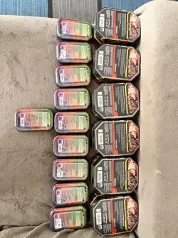 Pokemon TCG Bundle 6x Clefairy ex Large Collector Tins + 10x Assorted Mini Tins - Image 2
