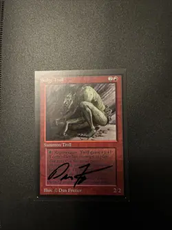 SEDGE TROLL Collectors Edition CE Reserved List MTG Mint Signed Dan Frazier 💀🔥 - Image 1