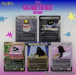 🔥🔥Magic The Gathering Secret Lair Purr Majesty Foil Set!🔥🔥 - Image 2