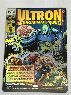Ultron, Artificial Malevolence (Borderless) (0401) Marvel Super Heroes Foil - Image 1