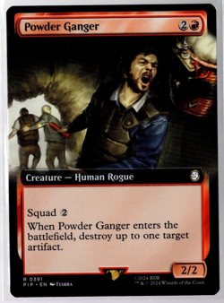 Powder Ganger 0391 Extended Art Rare Fallout Magic The Gathering NM - Image 1