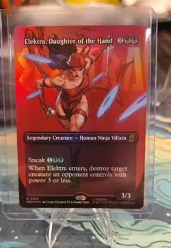 Elektra, Daughter of the Hand (Borderless) (0366) Marvel Super Heroes Foil - Image 1