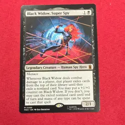 Wizards of the Coast MTG Black Widow, Super Spy Marvel 0089 Mythic Black EN - Image 1