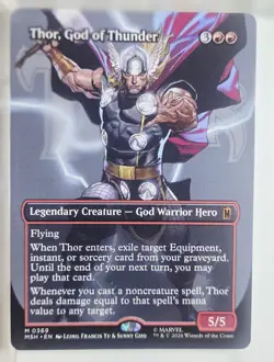 Thor, God of Thunder (Borderless) (0369) Marvel Super Heroes Regular MTG NM - Image 1
