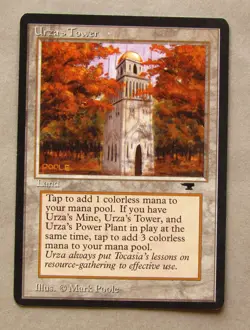 MTG URZA'S TOWER (Forest) (X1) ANTIQUITIES NM NEVER PLAYED Magic Card - Image 1