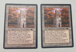 MTG Antiquities - 2x Urza's Tower (A Forest) - LP - Image 1