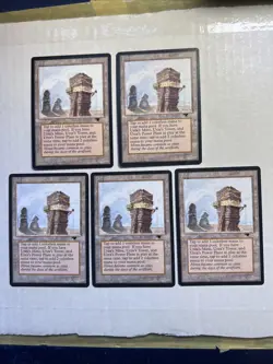 MTG Antiquities Set of 5 Urza's Mine (tower) x4 MINT to NM, 1 LP 1994 - Image 1