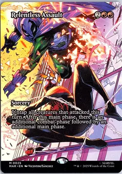 Relentless Assault (Borderless) M Marvel Universe Eternal-Legal 25 NM Magic - Image 1