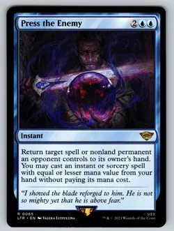 MTG Press the Enemy R The Lord of the Rings: Tales of Middle-earth 65 NM - Image 1