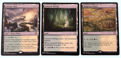 3x Rare Green/White Lands, Misc. Sets, NM Near Mint, Magic the Gathering MTG - Image 1