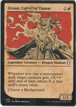 MTG COMMANDER LEGENDS:BATTLE FOR BALDUR'S GATE LIVAAN, CULTIST OF TIAMAT X4 - Image 1