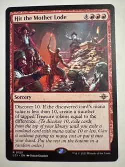 MTG Magic 0153 Hit the Mother Lode Regular Rare Card LCI Caverns of Ixalan - Image 1