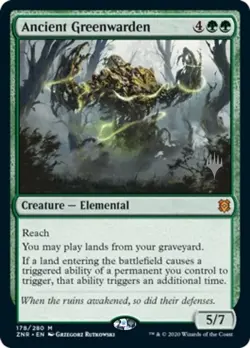 MTG Ancient Greenwarden - Promo Pack, NM-Mint, English Promo Pack: Zendikar Risi - Image 1