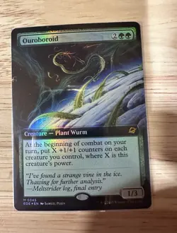 Ouroboroid 0345 Edge of Eternities Foil Mythic Green Plant Wurm Creature - Image 1