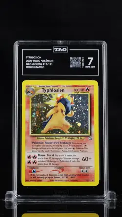 Typhlosion 17/111 Holo Neo Genesis Pokemon Tag 7 Near Mint - Image 1