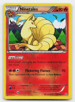 Ninetales Rare XY - Primal Clash 21/160 Pokemon TCG - Image 1