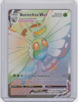 Pokemon TCG SWSH03: Darkness Ablaze #190/189 Butterfree VMAX (Secret) NM - Image 1
