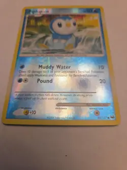 Piplup 85/127 Reverse Holo Pokemon Platinum 2009 Vintage LP - Image 1