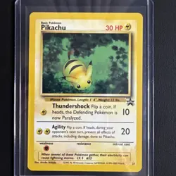 Pikachu # 27 Bumblebee Black Star PROMO WOTC Rare Pokemon Card Near Mint - Image 1