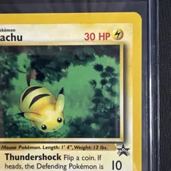 Pikachu # 27 Bumblebee Black Star PROMO WOTC Rare Pokemon Card Near Mint - Image 3