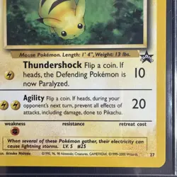 Pikachu # 27 Bumblebee Black Star PROMO WOTC Rare Pokemon Card Near Mint - Image 4