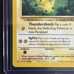 Pikachu # 27 Bumblebee Black Star PROMO WOTC Rare Pokemon Card Near Mint - Image 5