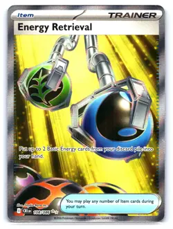 Pokemon TCG Energy Retrieval Full Art Chaos Rising 108/086 - Image 1