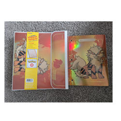 Mead Trapper Keeper Pokemon Arcanine 3-Ring Binder + Arnanine Notebook Bundle - Image 1