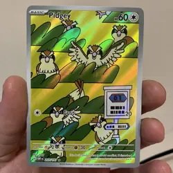 Pokemon Pidgey TCG Sv03: Obsidian Flames Holo Illustration Rare Card 207/197 - Image 2