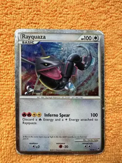 Pokemon TCG Rayquaza SL10 (Shiny) Holo Call of Legends DMG - Image 1