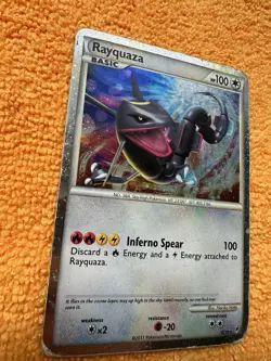 Pokemon TCG Rayquaza SL10 (Shiny) Holo Call of Legends DMG - Image 3