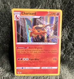 Pokemon Charizard GO 010/078 Rare Holo Stage 2 170 HP 170 Attack - Image 1