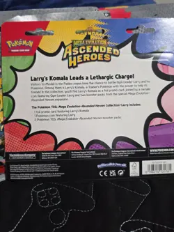 Pokemon TCG Mega Evolution Ascended Heroes Larry’s Komala 2 Pack Blister Sealed - Image 2